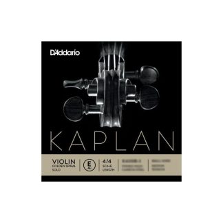 Cuerda violín D'Addario Kaplan Golden Spiral K420B-3 1ª Mi bola Medium 4/4