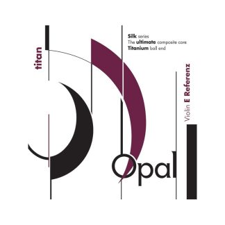 Cuerda violín For-Tune Opal Titan E Referenz 1ª Mi Bola acero Medium 1 unidad en bolsa de seda 4/4