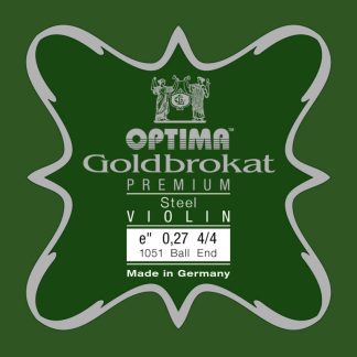 Cuerda violín Lenzner Goldbrokat Premium 1051 1ª Mi Bola 0.27 Strong 4/4
