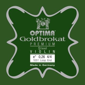 Cuerda violín Optima Goldbrokat Premium 1051 1ª Mi lazo 0.26 Medium 4/4