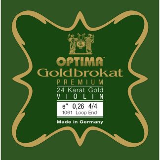 Cuerda violín Optima Goldbrokat Premium 24K Gold 1061 1ª Mi lazo 0.26 Medium 4/4