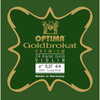 Cuerda violín Optima Goldbrokat Premium 24K Gold 1061 1ª Mi lazo 0.27 Strong 4/4
