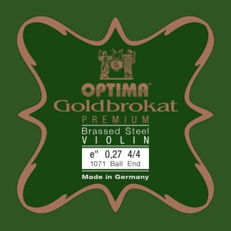 Cuerda violín Optima Goldbrokat Premium Brassed 1071 1ª Mi Bola 0.27 Strong 4/4