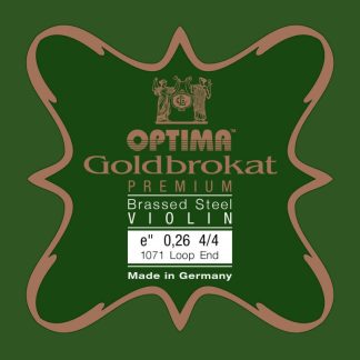 Cuerda violín Optima Goldbrokat Premium Brassed 1071 1ª Mi lazo 0.26 Medium 4/4