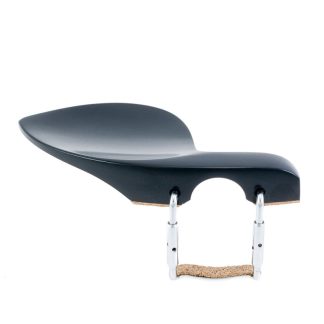 Barbada lateral sobre cordal para violín Guarneri ébano 1/2