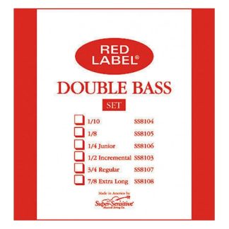 Cuerda contrabajo Super-Sensitive Red Label 1ª Sol Medium 1/4 1/4