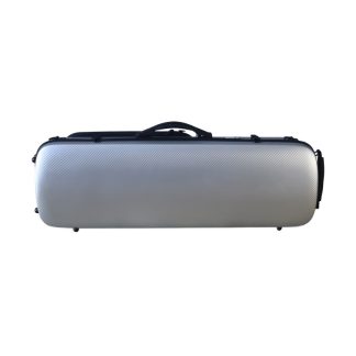 Estuche violín Artist Dynamic policarbonato rectangular con bolsa partituras 4/4 Brushed aluminum Aluminio cepillado