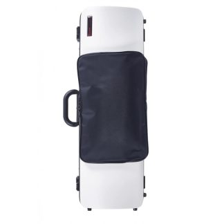 Estuche de violín Bam rectangular Hightech con bolsa 2011XL 4/4 White Blanco