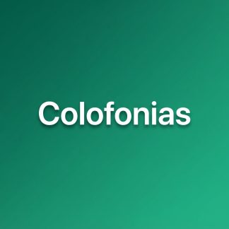 colofonias/resinas