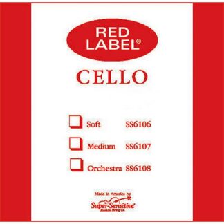 Cuerda cello Super-Sensitive Red Label 1ª La Medium 3/4